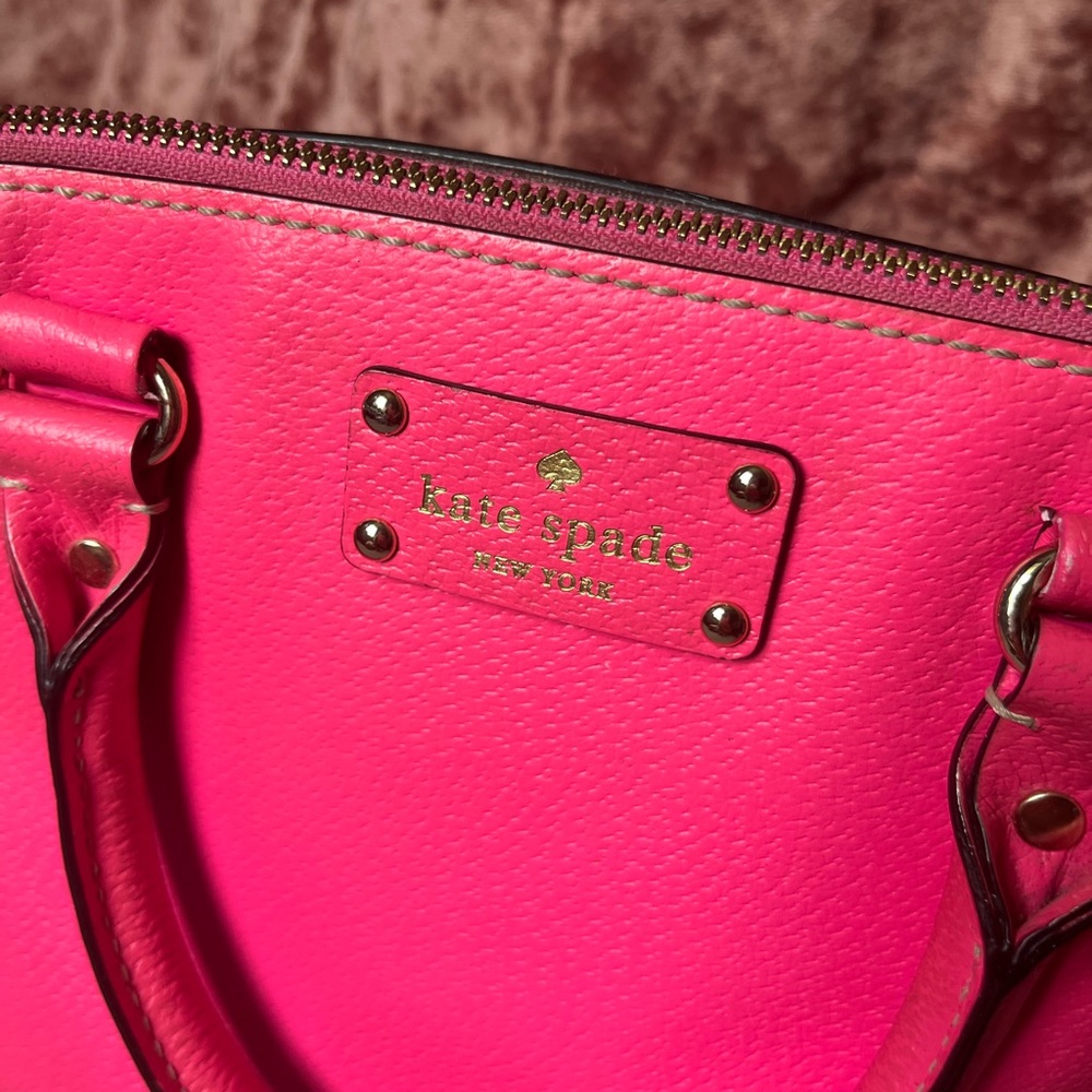 kate spade Hot Pink Leather Crossbody Satchel - Picture 5 of 16